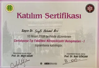 Uzm. Dr. Seyfi Memetali profilinde yer alan galeri fotoğrafı.