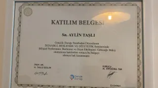 Dyt. Aylin Taşlı profilinde yer alan galeri fotoğrafı.