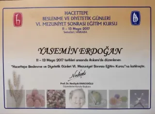 Dyt. Yasemin Erdoğan Ertaylan profilinde yer alan galeri fotoğrafı.