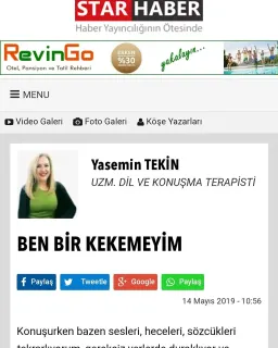 Uzm. Dkt. Yasemin Tekin profilinde yer alan galeri fotoğrafı.