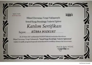 Kl. Psk. Kübra Bozkurt profilinde yer alan galeri fotoğrafı.