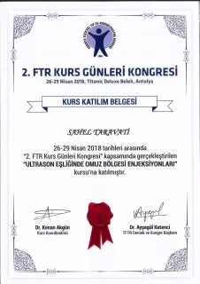 Uzm. Dr. Sahel Taravati profilinde yer alan galeri fotoğrafı.