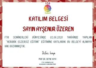 Uzm. Fzt. Ayşenur Özeren profilinde yer alan galeri fotoğrafı.
