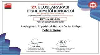 Dt. Behnaz Rezaei profilinde yer alan galeri fotoğrafı.
