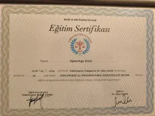 Uzm. Psk. Eylem Esen profilinde yer alan galeri fotoğrafı.