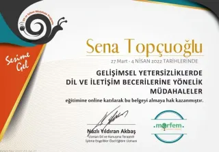 Dkt. Sena Topçuoğlu profilinde yer alan galeri fotoğrafı.