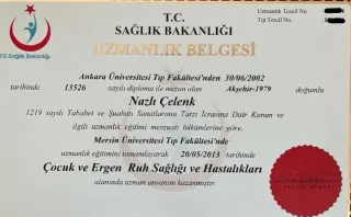 Uzm. Dr. Nazlı Çelenk profilinde yer alan galeri fotoğrafı.