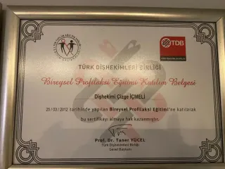 Dt. Çizge İçmeli profilinde yer alan galeri fotoğrafı.