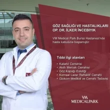 Op. Dr. İlker İncebıyık — Göz Hastalıkları, Bursa. Portre fotoğrafı.