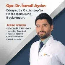 Op. Dr. İsmail Aydın — Göz Hastalıkları, Şehitkamil, Gaziantep. Portre fotoğrafı.