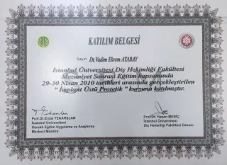 Uzm. Dr. Vadim Atabay profilinde yer alan galeri fotoğrafı.