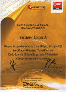 Dt. Firdevs Özçelik profilinde yer alan galeri fotoğrafı.