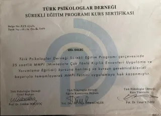 Uzm. Psk. İzel Güleç Karpuzoğlu profilinde yer alan galeri fotoğrafı.