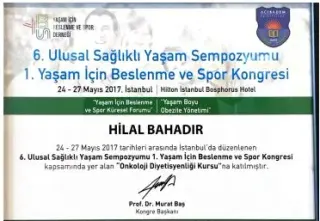 Dyt. Hilal Yazıcı profilinde yer alan galeri fotoğrafı.