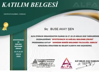 Dyt. Buse Akay Şen profilinde yer alan galeri fotoğrafı.