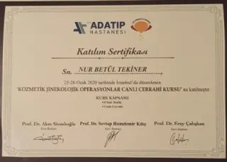 Uzm. Dr. Nur Betül Tekiner profilinde yer alan galeri fotoğrafı.