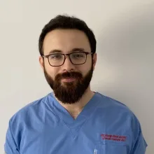 Ass. Dr. Necıp Fazıl Aras — Çocuk Cerrahisi, Samsun. Portre fotoğrafı.