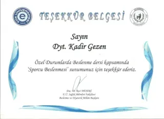 Dyt. Kadir Gezen profilinde yer alan galeri fotoğrafı.