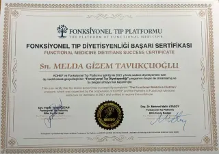 Dyt. Melda Gizem Tavukçuoğlu profilinde yer alan galeri fotoğrafı.