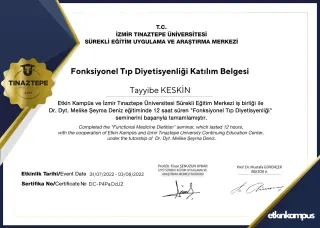 Dyt. Tayyibe Keskin profilinde yer alan galeri fotoğrafı.