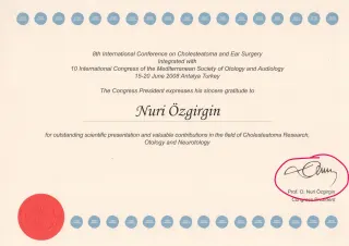 Prof. Dr. Nuri Özgirgin profilinde yer alan galeri fotoğrafı.