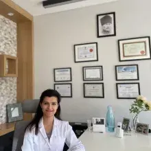 Op. Dr. Elif Koçlu Hetemoğlu — Kulak Burun Boğaz, Ankara. Portre fotoğrafı.