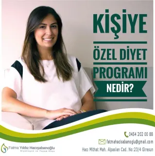 Dyt. Fatma Hacışabanoğlu profilinde yer alan galeri fotoğrafı.