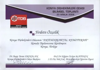 Dt. Firdevs Özçelik profilinde yer alan galeri fotoğrafı.