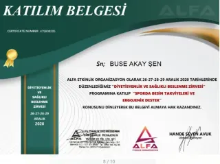 Dyt. Buse Akay Şen profilinde yer alan galeri fotoğrafı.