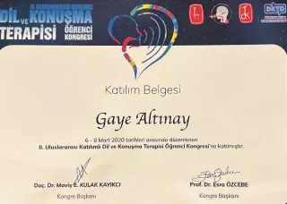 Dkt. Gaye Altınay profilinde yer alan galeri fotoğrafı.