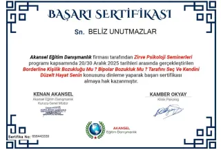 Kl. Psk. Beliz Unutmazlar profilinde yer alan galeri fotoğrafı.