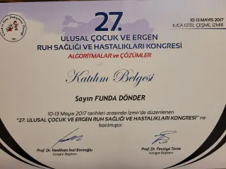 Uzm. Dr. Funda Dönder Şen profilinde yer alan galeri fotoğrafı.