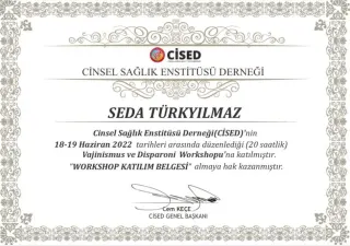 Uzm. Fzt. Seda Türkyılmaz profilinde yer alan galeri fotoğrafı.