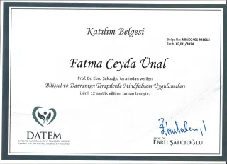 Psk. Fatma Ceyda Ünal profilinde yer alan galeri fotoğrafı.
