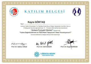 Uzm. Dkt. Kayra Göktaş profilinde yer alan galeri fotoğrafı.