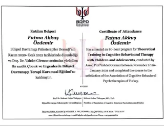 Uzm. Dr. Fatma Akkuş Özdemir profilinde yer alan galeri fotoğrafı.