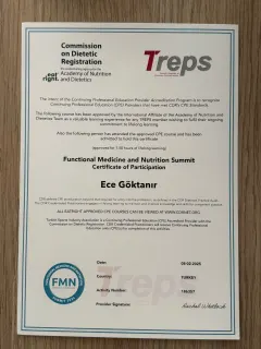 Dyt. Ece Göktanır profilinde yer alan galeri fotoğrafı.