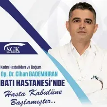 Op. Dr. Cihan Bademkıran — Kadın Hastalıkları Ve Doğum, Kayapınar, Diyarbakır. Portre fotoğrafı.