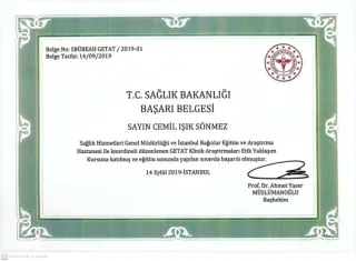Uzm. Dr. Cemil Işık Sönmez profilinde yer alan galeri fotoğrafı.