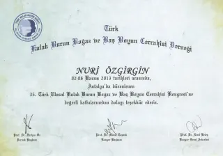 Prof. Dr. Nuri Özgirgin profilinde yer alan galeri fotoğrafı.