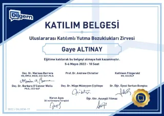 Dkt. Gaye Altınay profilinde yer alan galeri fotoğrafı.