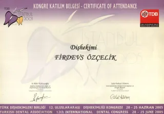Dt. Firdevs Özçelik profilinde yer alan galeri fotoğrafı.