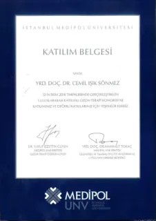 Uzm. Dr. Cemil Işık Sönmez profilinde yer alan galeri fotoğrafı.