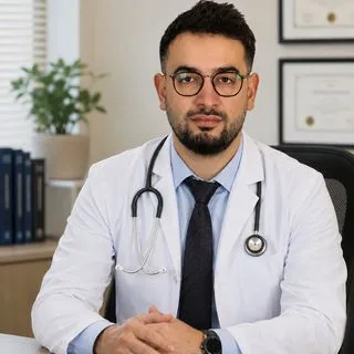 Uzm. Dr. Emre Sönmez — Kardiyoloji, Menemen, İzmir. Portre fotoğrafı.