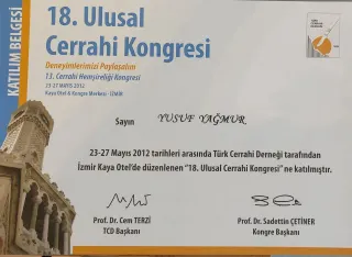 Prof. Dr. Yusuf Yağmur profilinde yer alan galeri fotoğrafı.