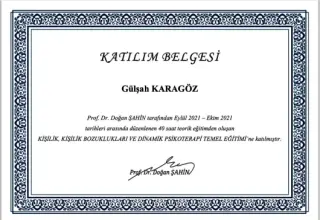 Uzm. Psk. Gülşah Karagöz profilinde yer alan galeri fotoğrafı.