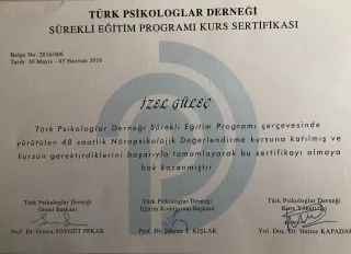 Uzm. Psk. İzel Güleç Karpuzoğlu profilinde yer alan galeri fotoğrafı.