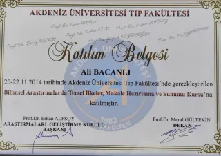Uzm. Dr. Ali Bacanlı profilinde yer alan galeri fotoğrafı.