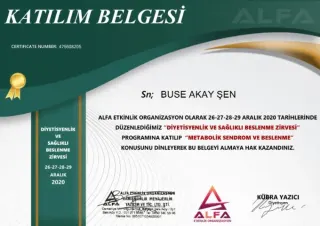Dyt. Buse Akay Şen profilinde yer alan galeri fotoğrafı.