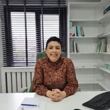 Uzm. Dr. Muazzez Aydın — Çocuk ve Ergen Psikiyatrisi, Samsun. Portre fotoğrafı.